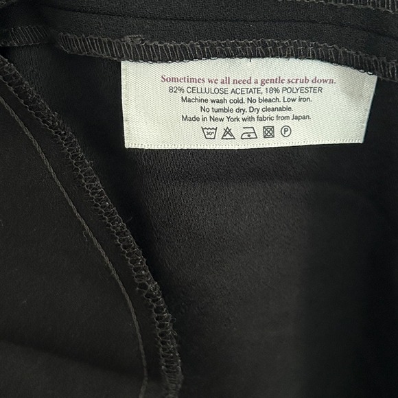 M.M. Lafleur Elle V Neck Dress M 8 10 Black MM Lafleur Academia Office Career - Picture 8 of 11